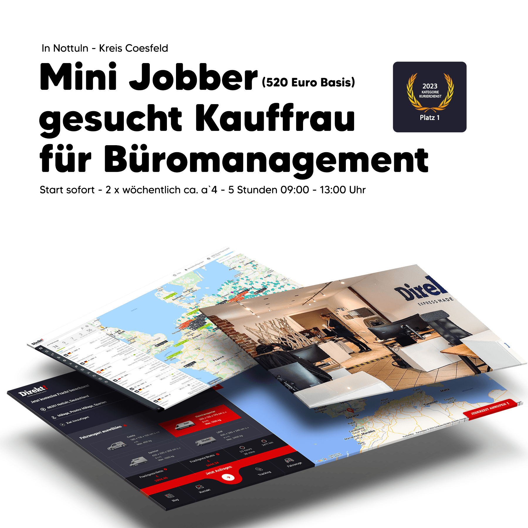 Mini Jobber auf 520 Euro Basis in 48301 Nottuln (w/m/d) gesucht.